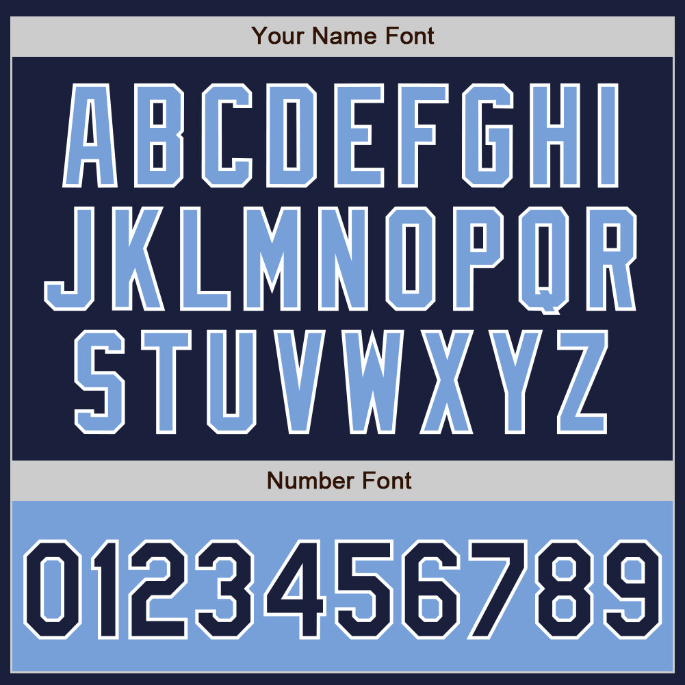 Custom Navy Light Blue-White Bomber Varsity Letterman Two Tone Zipper Jacket