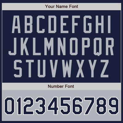 Custom Navy Gray-White Bomber Varsity Letterman Two Tone Zipper Jacket