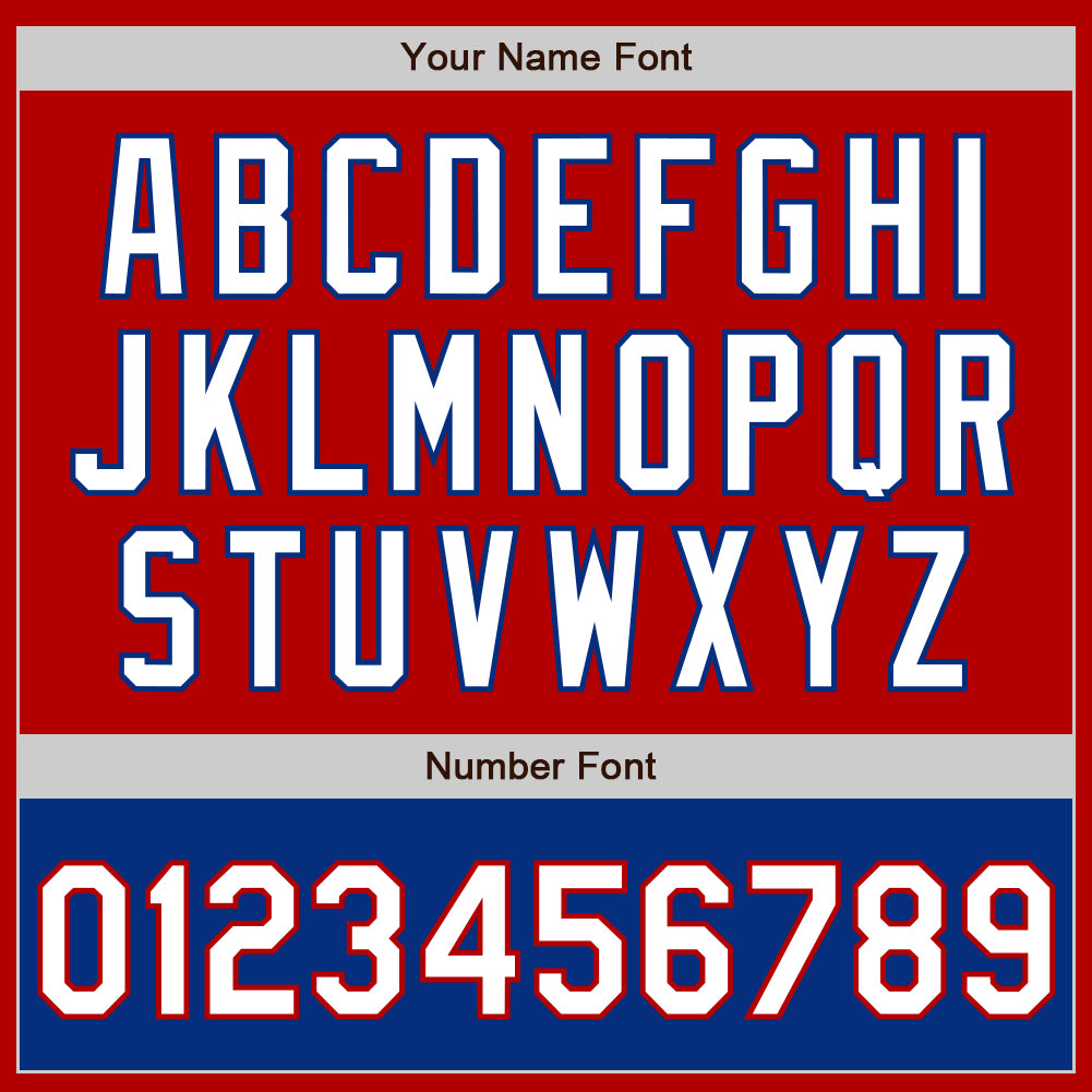 Custom Red White-Royal Bomber Varsity Letterman Two Tone Zipper Jacket