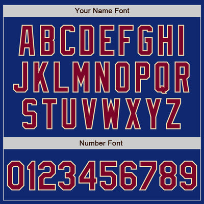 Custom Royal Maroon-Cream Bomber Varsity Letterman Zipper Jacket