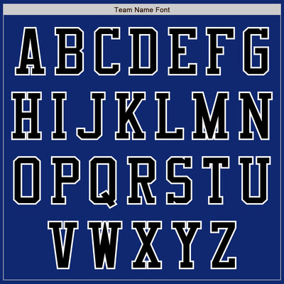 Custom Royal Black-White Bomber Varsity Letterman Two Tone Zipper Jacket