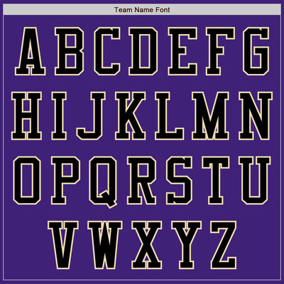 Custom Purple Black-Cream Bomber Varsity Letterman Zipper Jacket