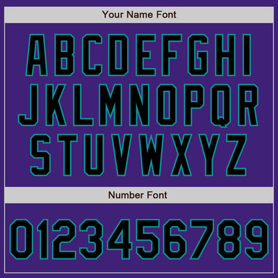 Custom Purple Black-Teal Bomber Varsity Letterman Zipper Jacket