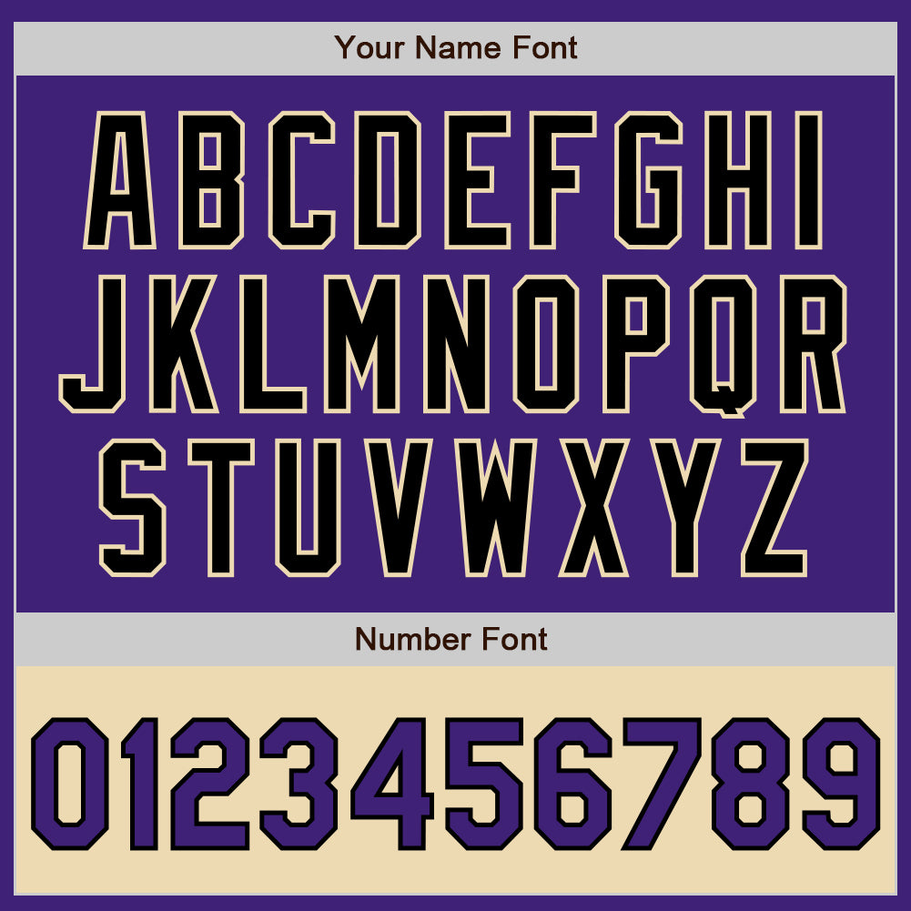 Custom Purple Black-Cream Bomber Varsity Letterman Two Tone Zipper Jacket