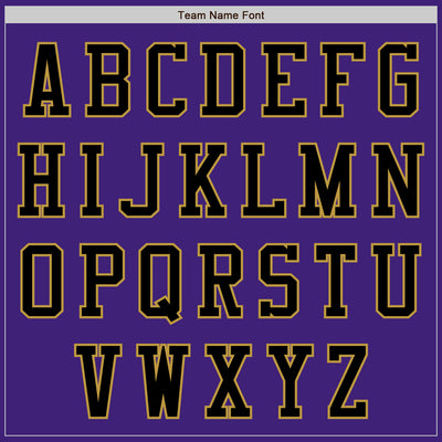 Custom Purple Black Old Gold-Cream Bomber Varsity Letterman Two Tone Zipper Jacket