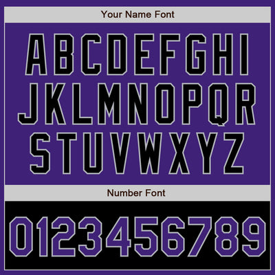 Custom Purple Black-Gray Bomber Varsity Letterman Two Tone Zipper Jacket