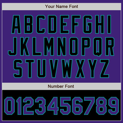 Custom Purple Black-Teal Bomber Varsity Letterman Two Tone Zipper Jacket