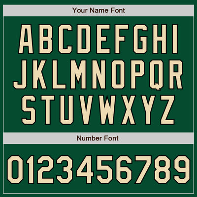 Custom Kelly Green Cream-Black Bomber Varsity Letterman Zipper Jacket