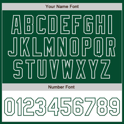 Custom Kelly Green White Bomber Varsity Letterman Two Tone Zipper Jacket