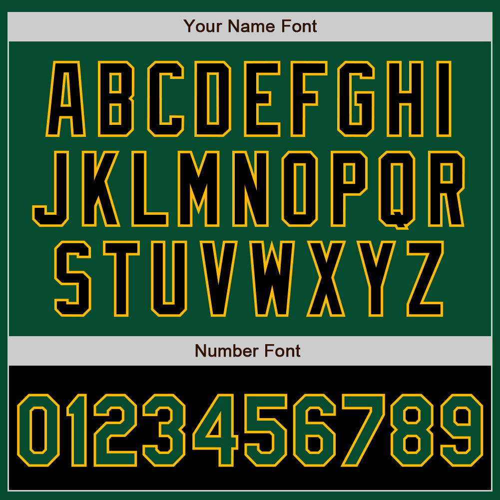 Custom Kelly Green Black-Gold Bomber Varsity Letterman Two Tone Zipper Jacket