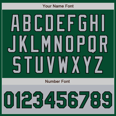 Custom Kelly Green Gray-Black Bomber Varsity Letterman Two Tone Zipper Jacket