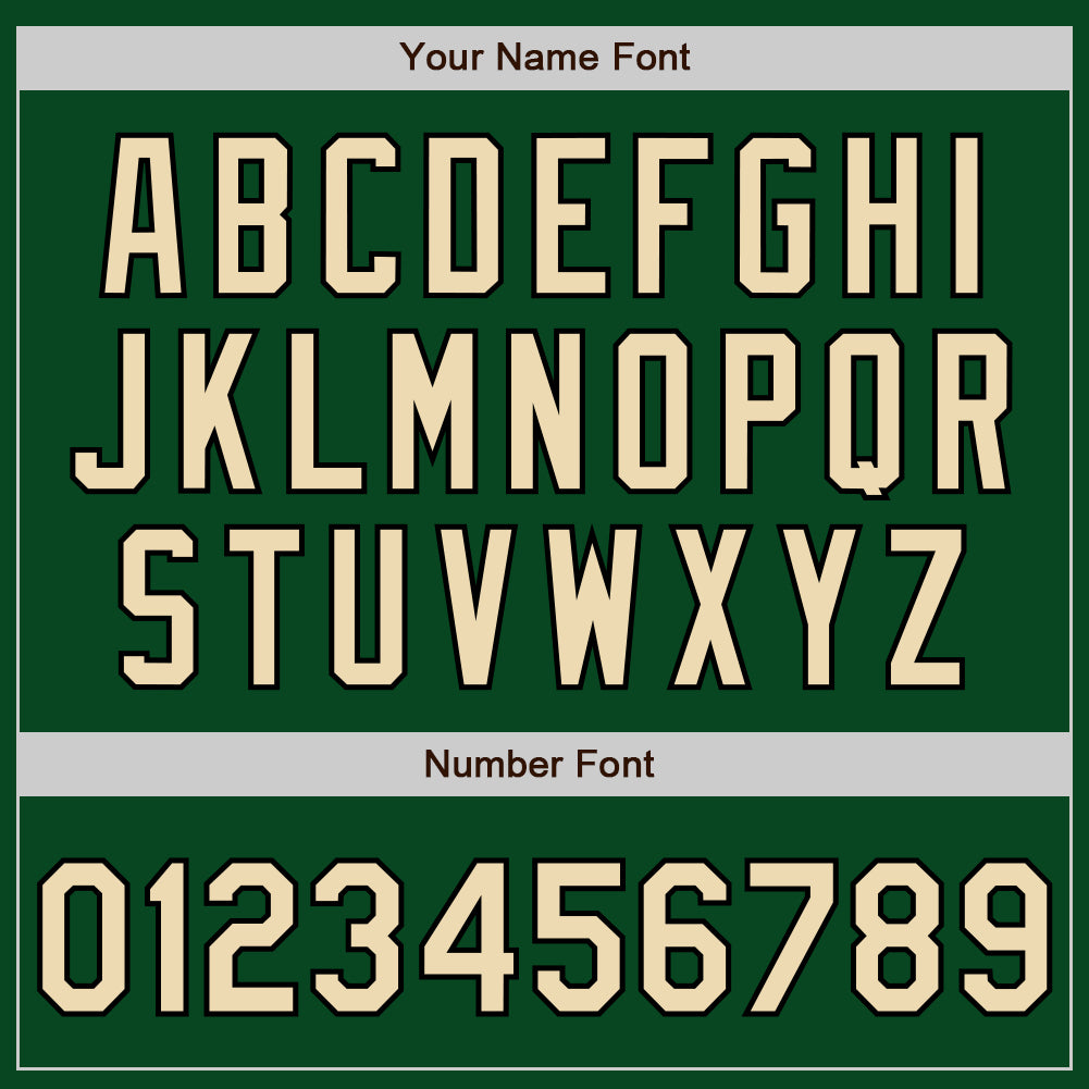 Custom Green Cream-Black Bomber Varsity Letterman Zipper Jacket