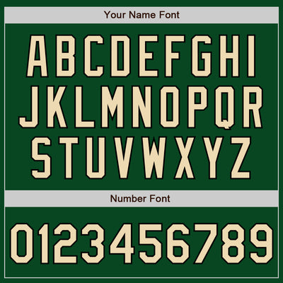 Custom Green Cream-Black Bomber Varsity Letterman Zipper Jacket