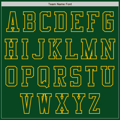 Custom Green Gold Bomber Varsity Letterman Zipper Jacket