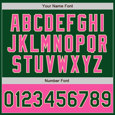 Custom Green Pink-Cream Bomber Varsity Letterman Two Tone Zipper Jacket