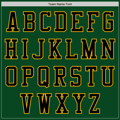 Custom Green Black-Gold Bomber Varsity Letterman Two Tone Zipper Jacket