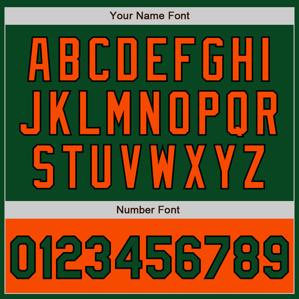 Custom Green Orange-Black Bomber Varsity Letterman Two Tone Zipper Jacket