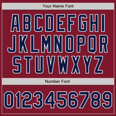 Custom Crimson Navy-White Bomber Varsity Letterman Zipper Jacket