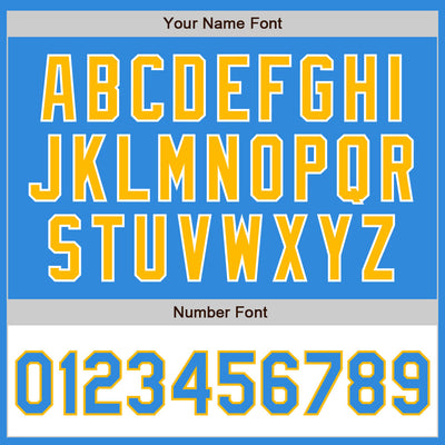 Custom Powder Blue Gold-White Bomber Varsity Letterman Two Tone Zipper Jacket