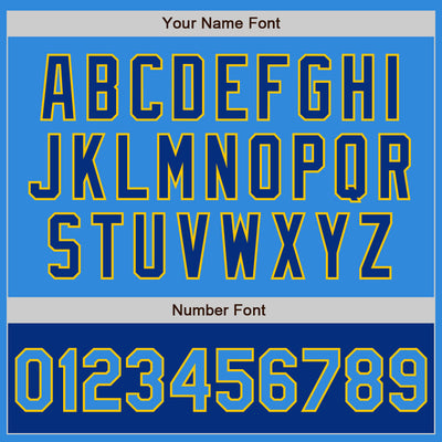 Custom Powder Blue Yellow-Royal Bomber Varsity Letterman Two Tone Zipper Jacket