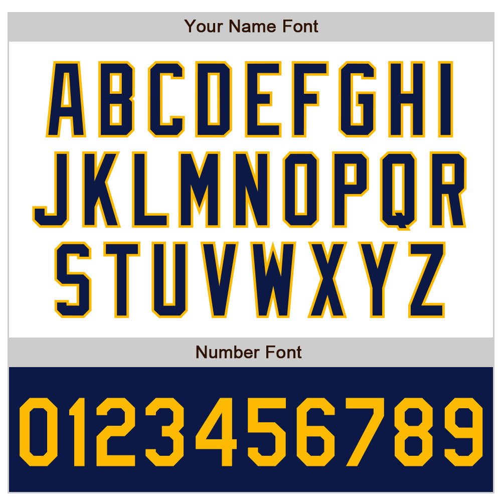 Custom White Gold-Navy Bomber Varsity Letterman Two Tone Zipper Jacket