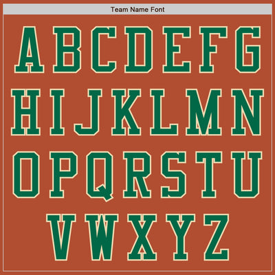 Custom Texas Orange Kelly Green Cream-Black Bomber Varsity Letterman Two Tone Zipper Jacket