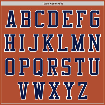 Custom Texas Orange Navy-White Bomber Varsity Letterman Two Tone Zipper Jacket