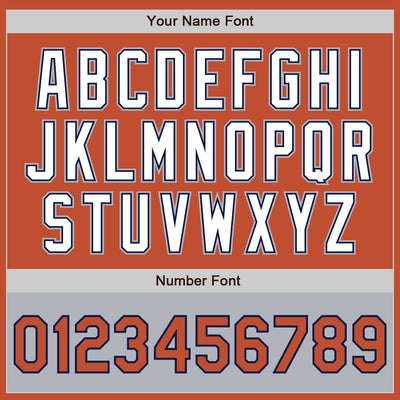 Custom Texas Orange Navy-Gray Bomber Varsity Letterman Two Tone Zipper Jacket