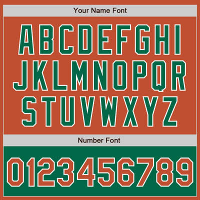 Custom Texas Orange White-Kelly Green Bomber Varsity Letterman Two Tone Zipper Jacket