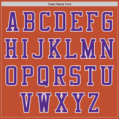 Custom Texas Orange White-Purple Bomber Varsity Letterman Two Tone Zipper Jacket