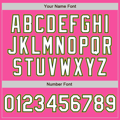 Custom Pink Black-Neon Green Bomber Varsity Letterman Zipper Jacket