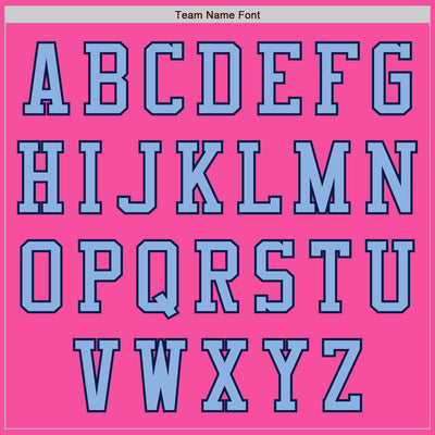 Custom Pink Light Blue-Navy Bomber Varsity Letterman Zipper Jacket