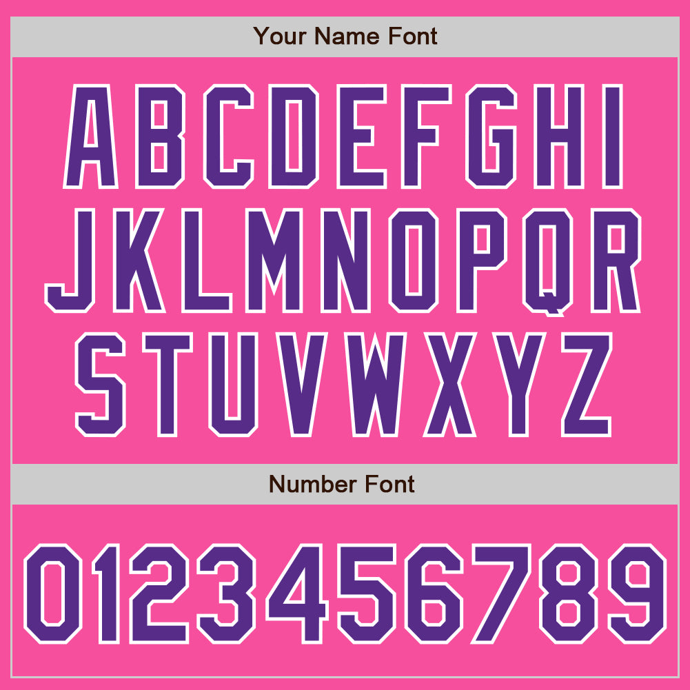 Custom Pink Purple-White Bomber Varsity Letterman Zipper Jacket