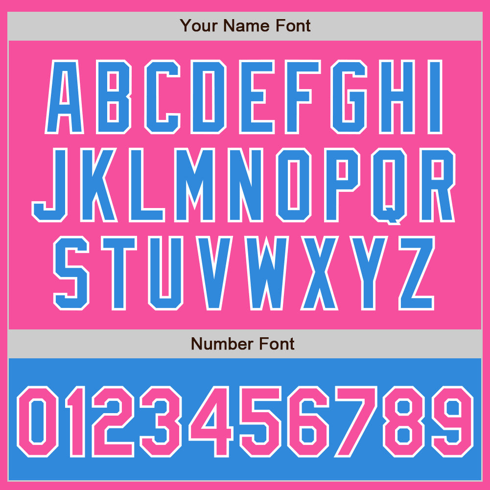 Custom Pink White-Powder Blue Bomber Varsity Letterman Two Tone Zipper Jacket