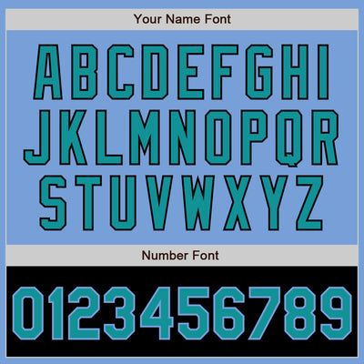 Custom Light Blue Teal-Black Bomber Varsity Letterman Two Tone Zipper Jacket