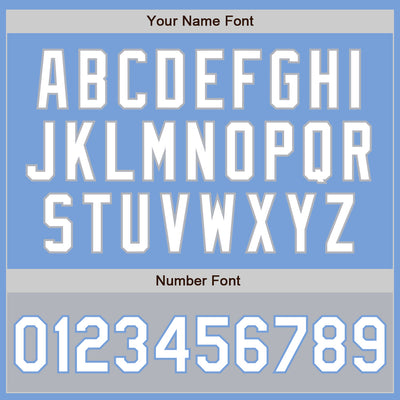 Custom Light Blue White-Gray Bomber Varsity Letterman Two Tone Zipper Jacket