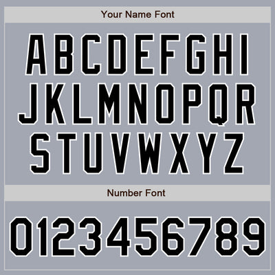 Custom Gray Black-White Bomber Varsity Letterman Zipper Jacket