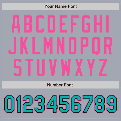 Custom Gray Aqua Black-Pink Bomber Varsity Letterman Zipper Jacket