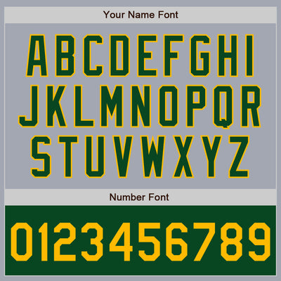 Custom Gray Gold-Green Bomber Varsity Letterman Two Tone Zipper Jacket