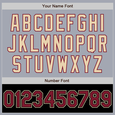 Custom Gray Crimson Black-City Cream Bomber Varsity Letterman Two Tone Zipper Jacket