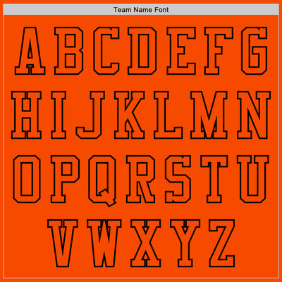 Custom Orange Black Bomber Varsity Letterman Zipper Jacket