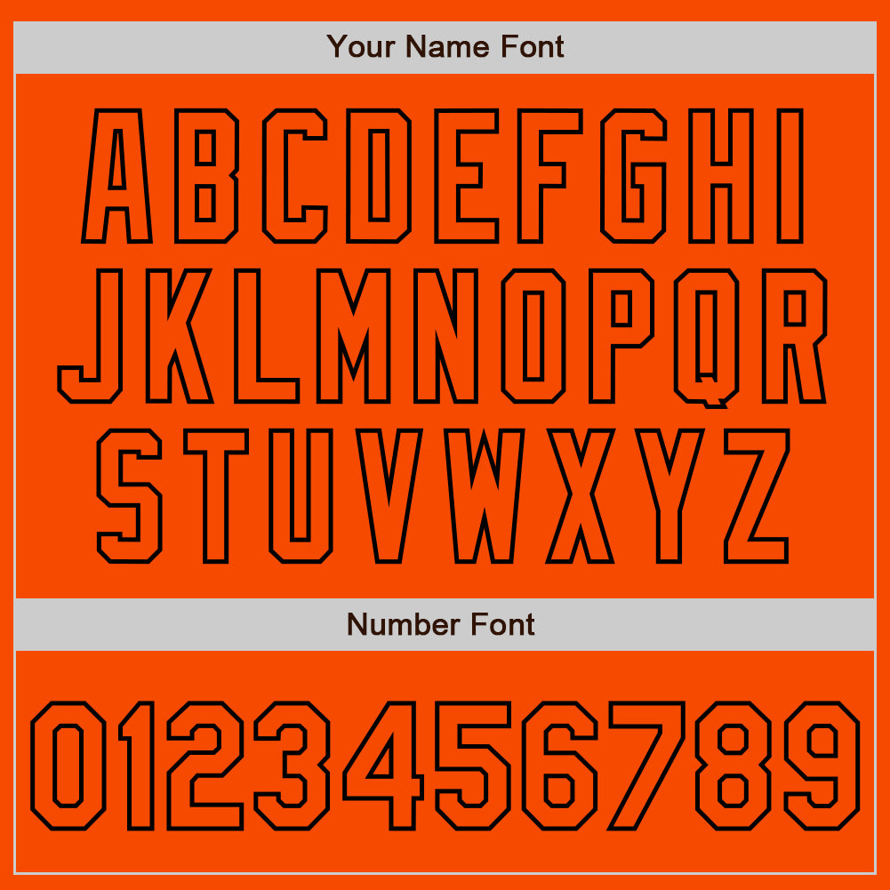 Custom Orange Black Bomber Varsity Letterman Zipper Jacket