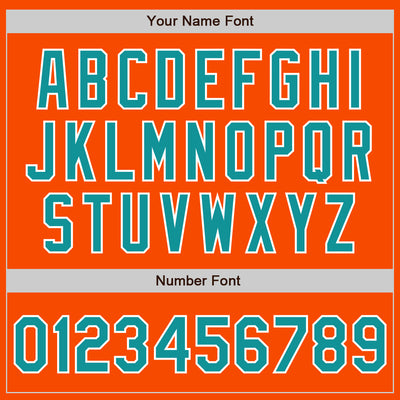 Custom Orange Teal-White Bomber Varsity Letterman Zipper Jacket