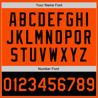 Custom Orange Black Bomber Varsity Letterman Two Tone Zipper Jacket