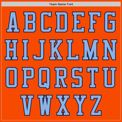 Custom Orange Navy-Light Blue Bomber Varsity Letterman Two Tone Zipper Jacket