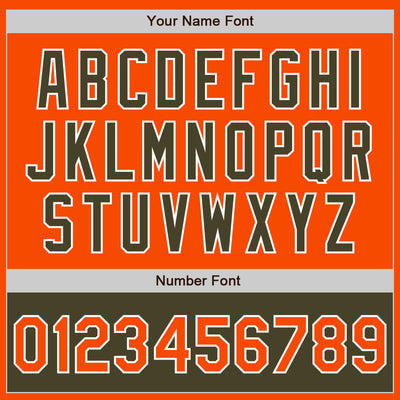 Custom Orange White-Olive Bomber Varsity Letterman Two Tone Zipper Jacket