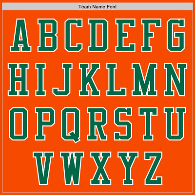 Custom Orange White-Kelly Green Bomber Varsity Letterman Two Tone Zipper Jacket