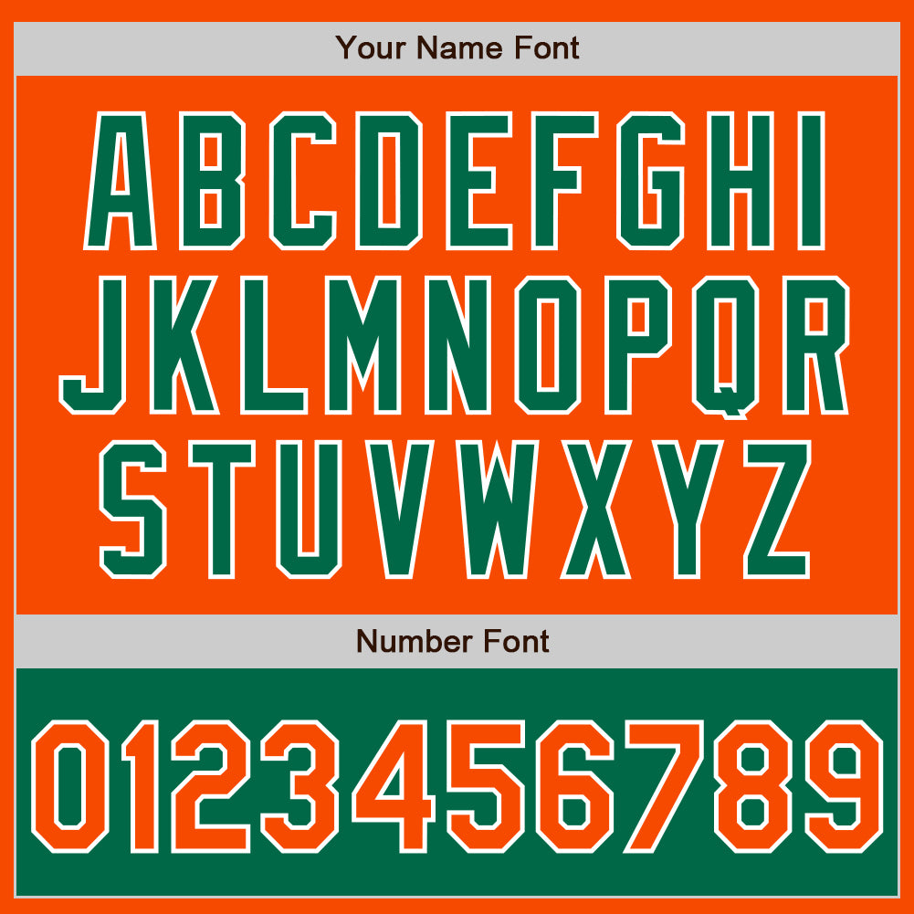 Custom Orange White-Kelly Green Bomber Varsity Letterman Two Tone Zipper Jacket