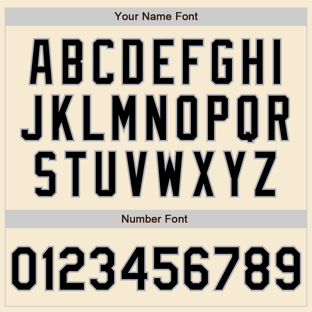 Custom Cream Black-Gray Bomber Varsity Letterman Zipper Jacket