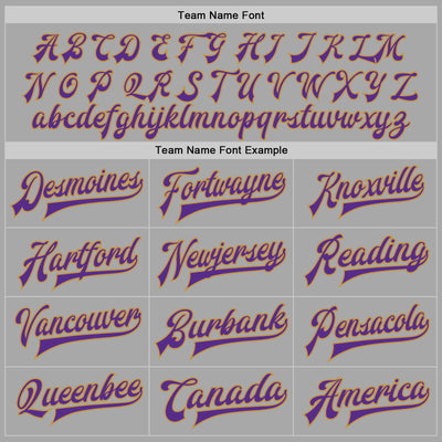 Custom Gray Purple-Old Gold Bomber Full-Snap Varsity Letterman Two Tone Jacket